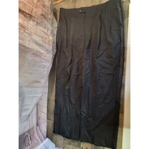 Bill Blass eveningwear mens black formal pants‎ wool